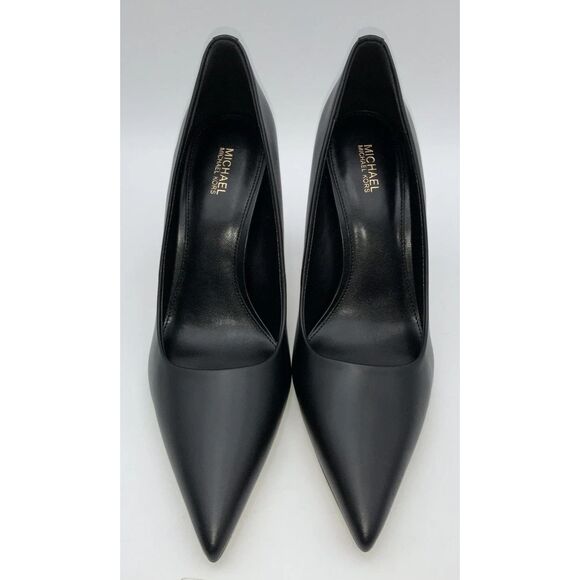 MICHAEL Michael Kors 40S4AMHP1L Women's Sz 8M Black Amara Leather Pumps - Picture 2 of 10